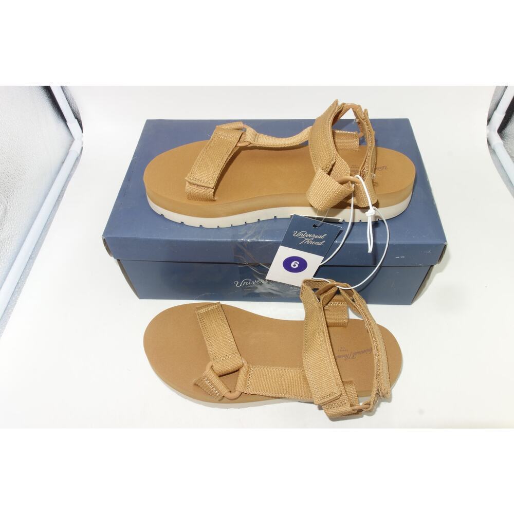 Brand NEW Universal Thread Holden Beige Tan Sandals Women's 6 - Picture 3 of 6